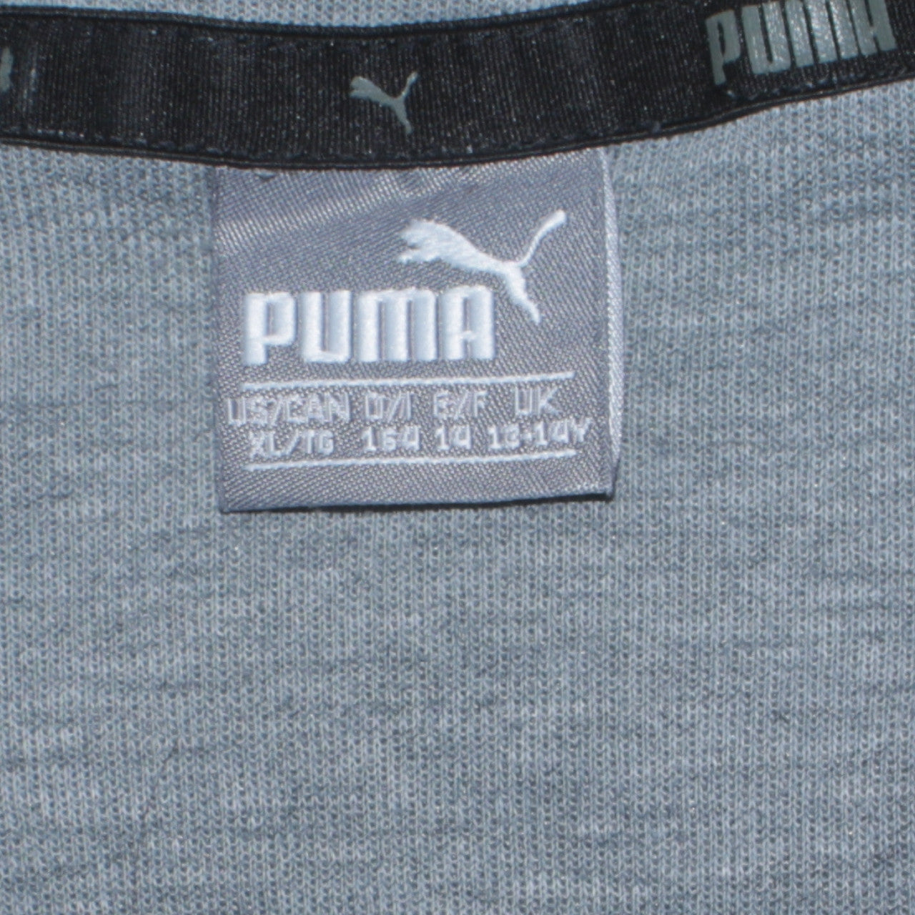 Puma Boys Grey 1/4 Zip Pullover Hoodie 13-14 Years Regular Fit