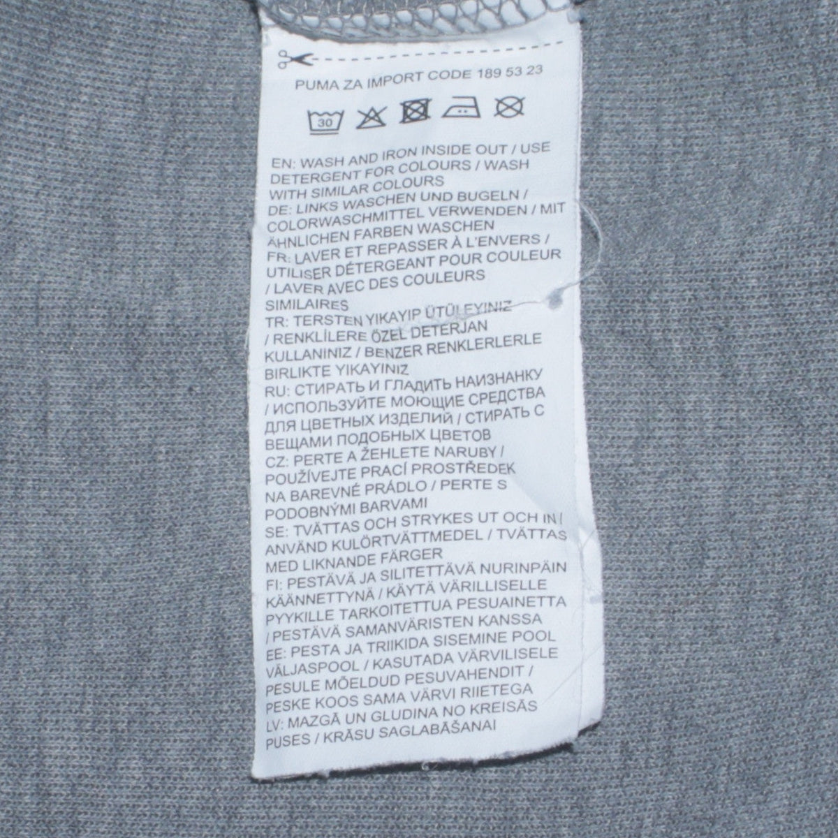 Puma Boys Grey 1/4 Zip Pullover Hoodie 13-14 Years Regular Fit