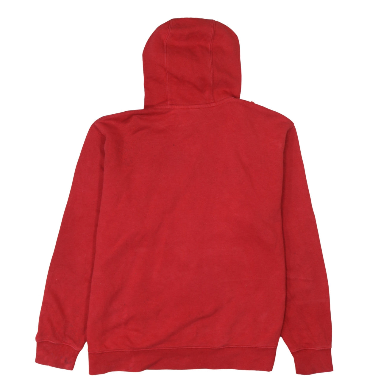 Nike Men's Red XL Pullover Hoodie with Logo and Kangaroo Pocket