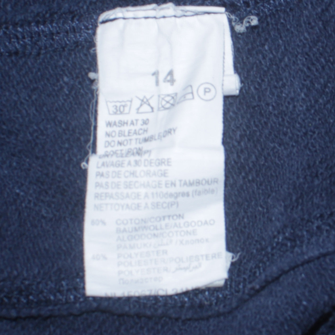 Levi's Boys Blue Pullover Hoodie Age 14 Cotton Blend Logo Sweatshirt
