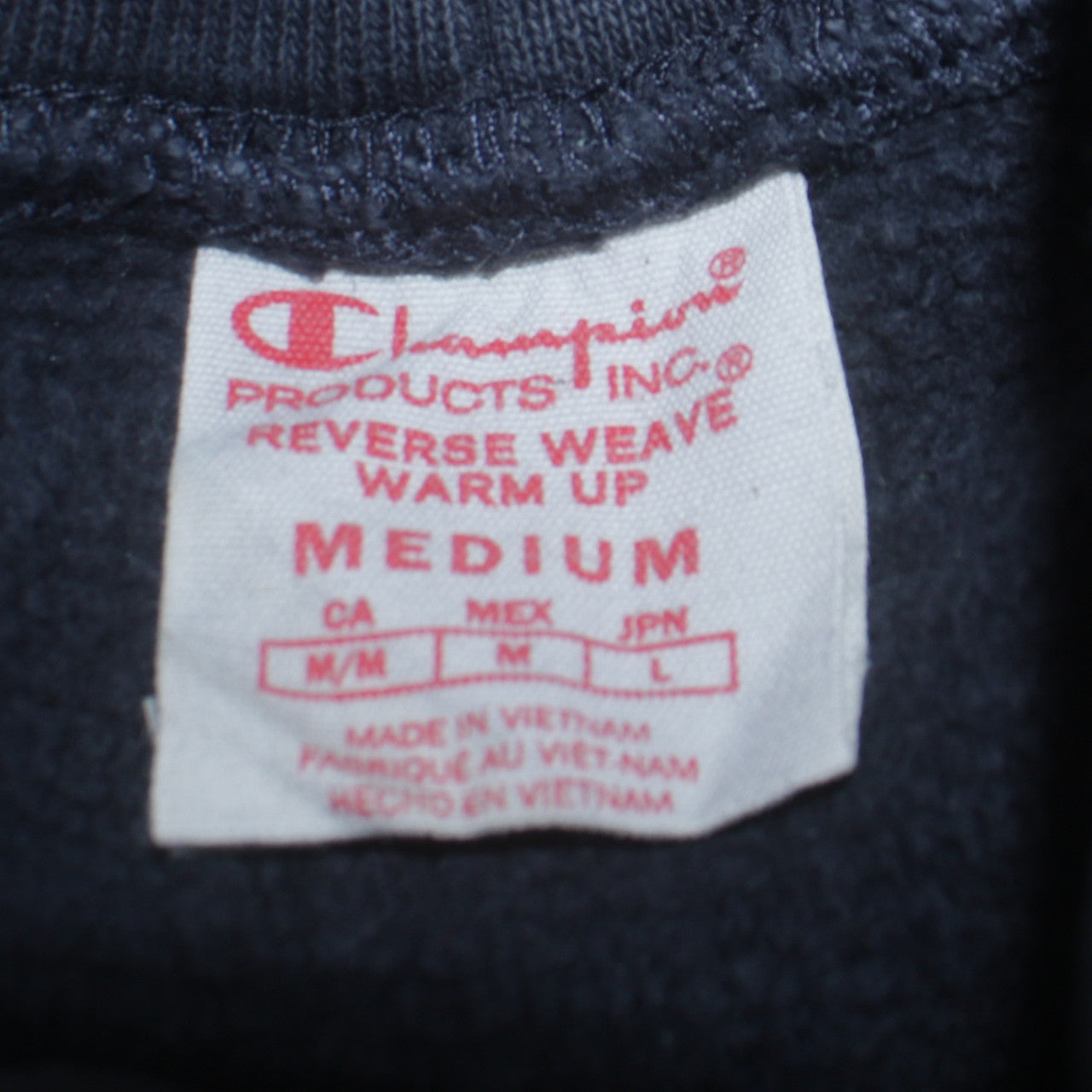 Champion Men's Blue Reverse Weave Pullover Hoodie Medium