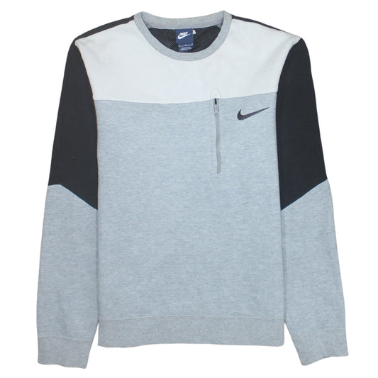 Nike Men's Grey Crew Neck Pullover Sweatshirt Medium
