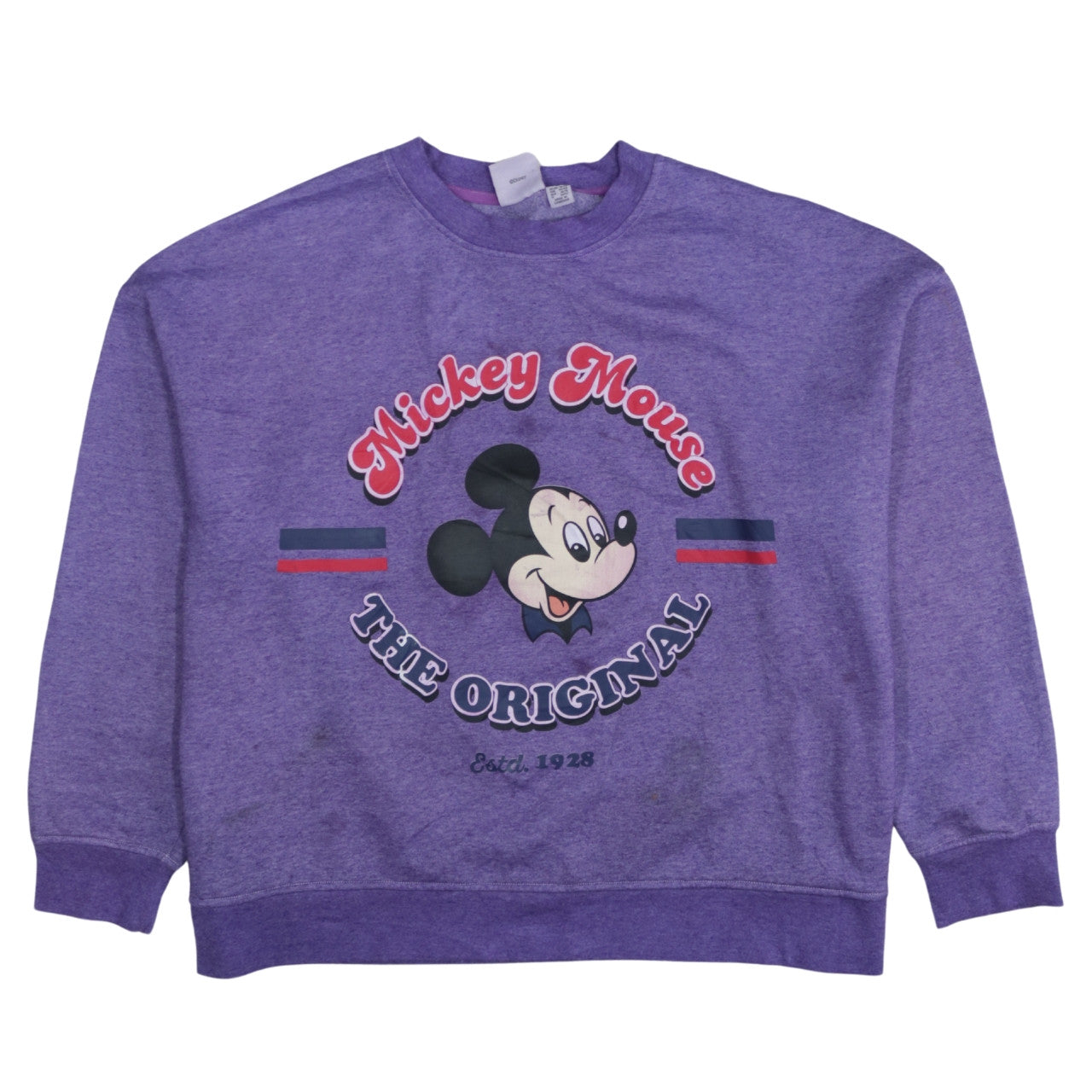 Disney Women Purple Mickey Mouse The Original XL Sweatshirt