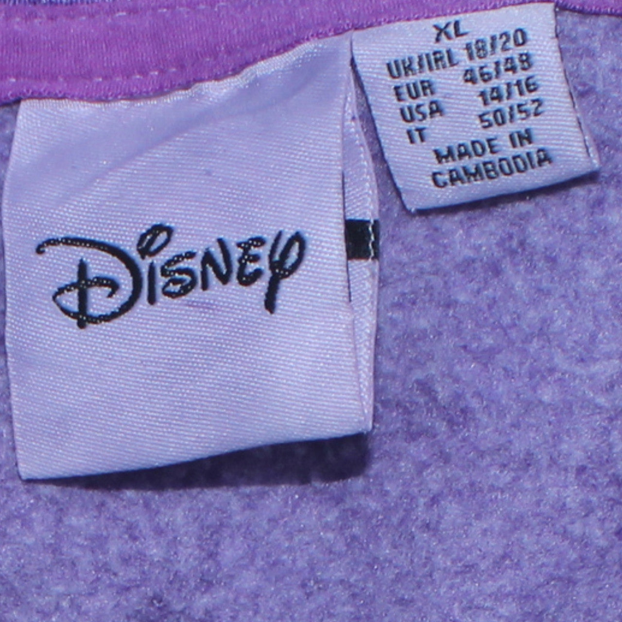 Disney Women Purple Mickey Mouse The Original XL Sweatshirt