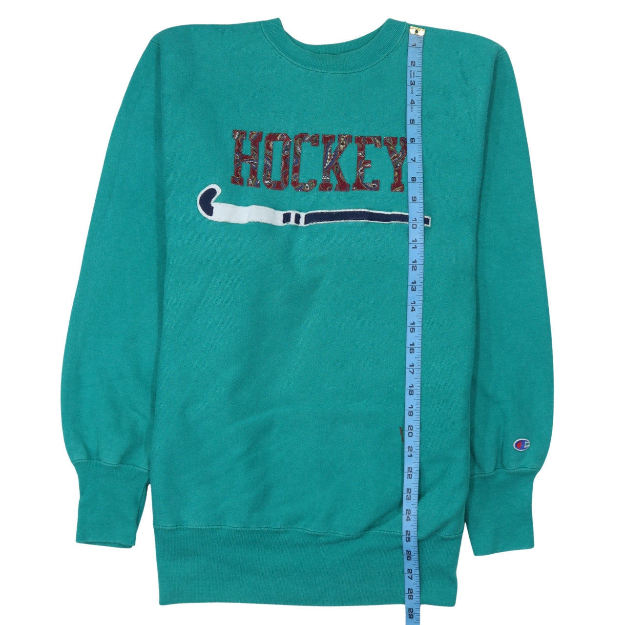 Champion Men's Green XL Reverse Weave Hockey Graphic Sweatshirt