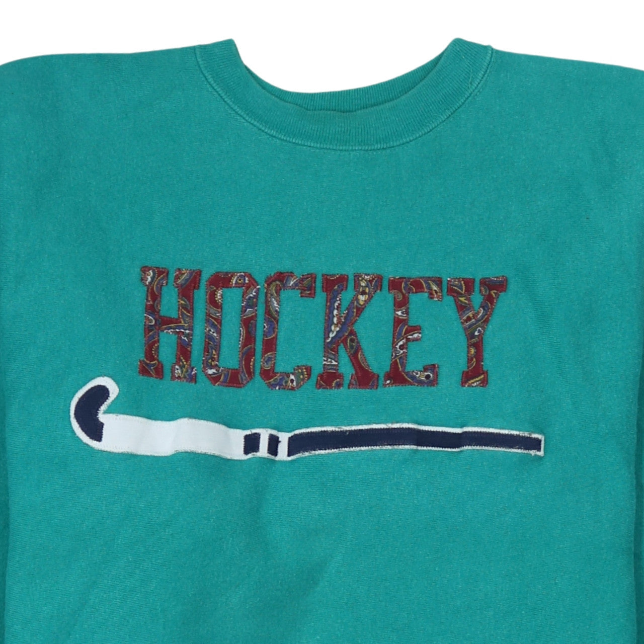 Champion Men's Green XL Reverse Weave Hockey Graphic Sweatshirt