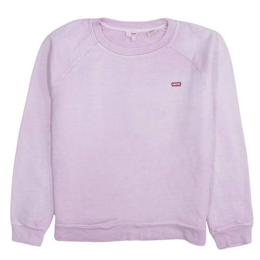 Levi's Womens Pink XXS Crew Neck Pullover Sweatshirt