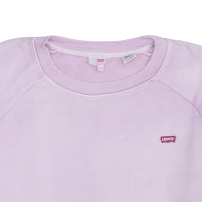 Levi's Womens Pink XXS Crew Neck Pullover Sweatshirt