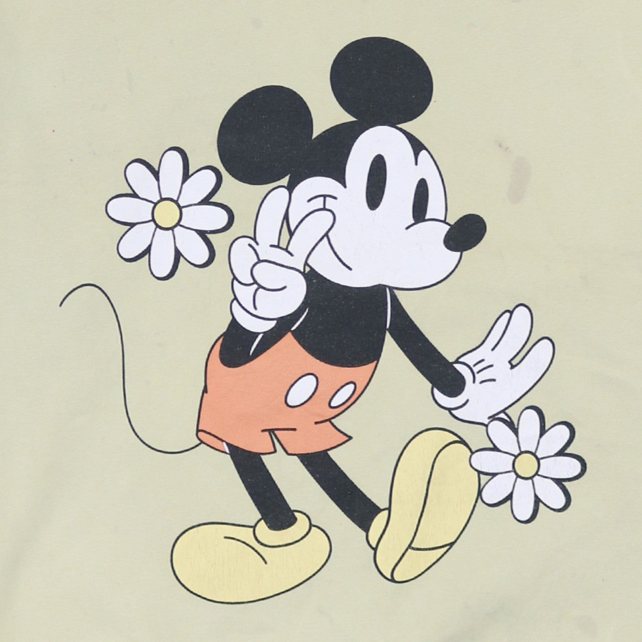 Disney Girls Beige Mickey Mouse Pullover Hoodie 13-14 Years