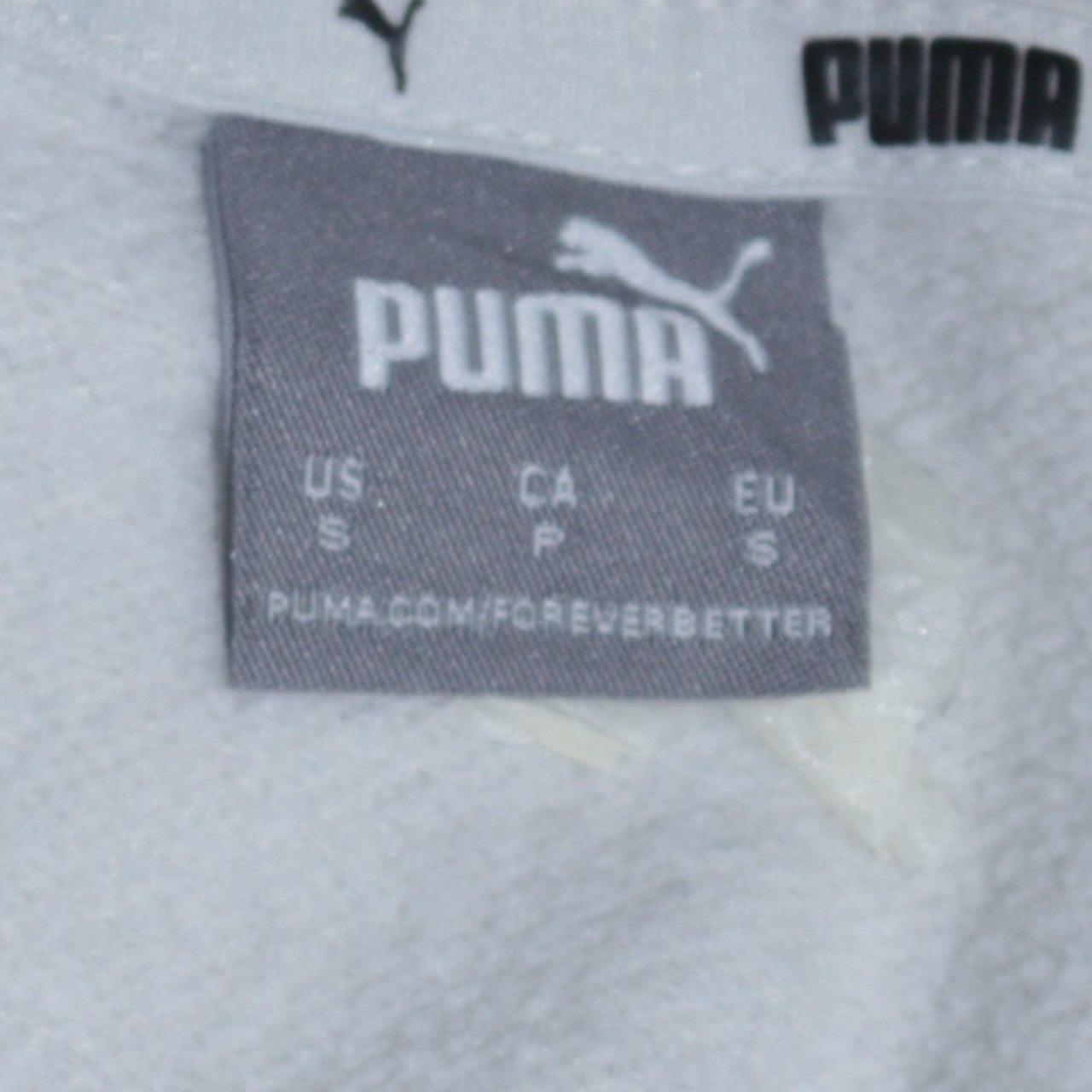Puma Womens White Small Pullover Hoodie Sweatshirt Casual