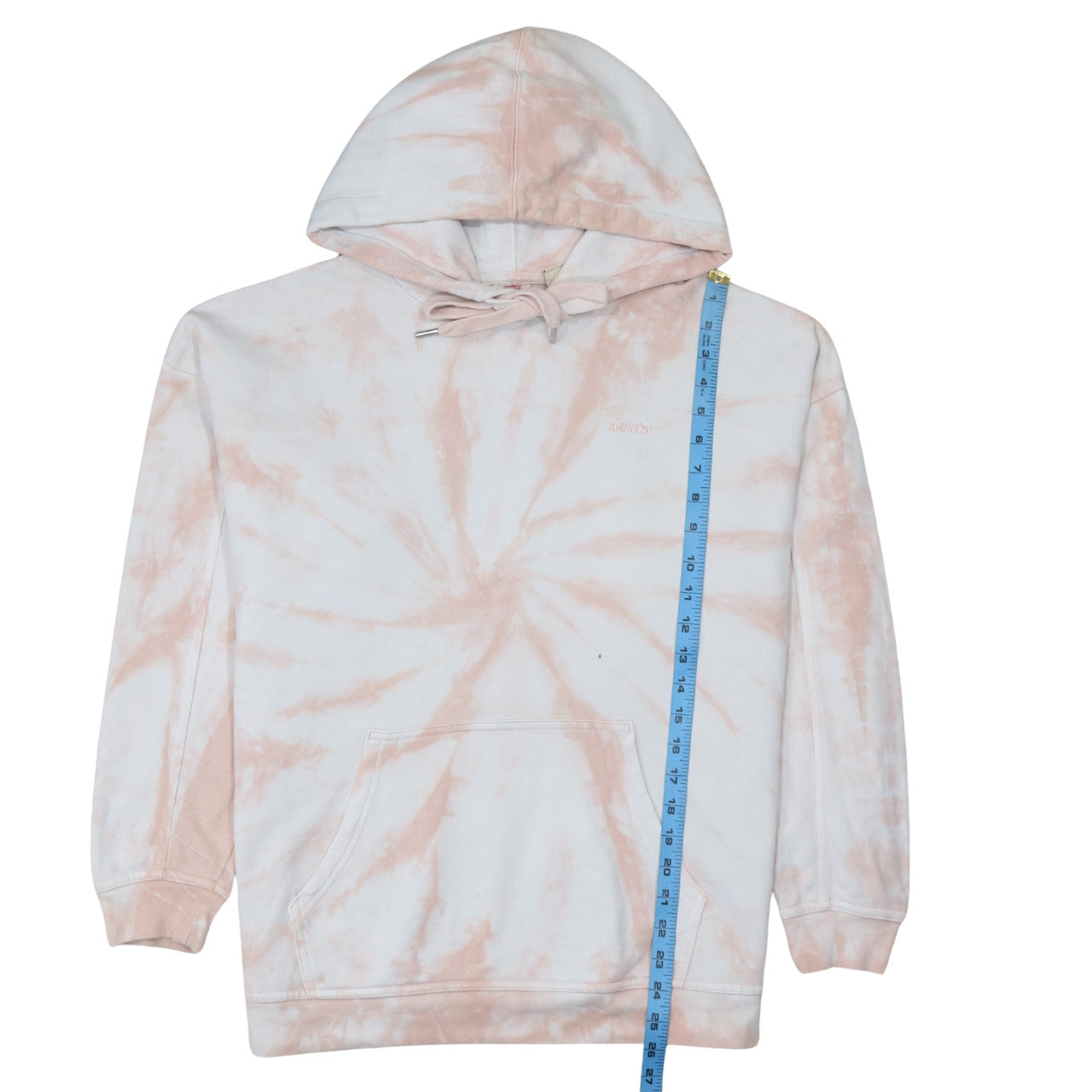 Levi's Men's Beige Tie Dye Pullover Hoodie Size S Regular Fit
