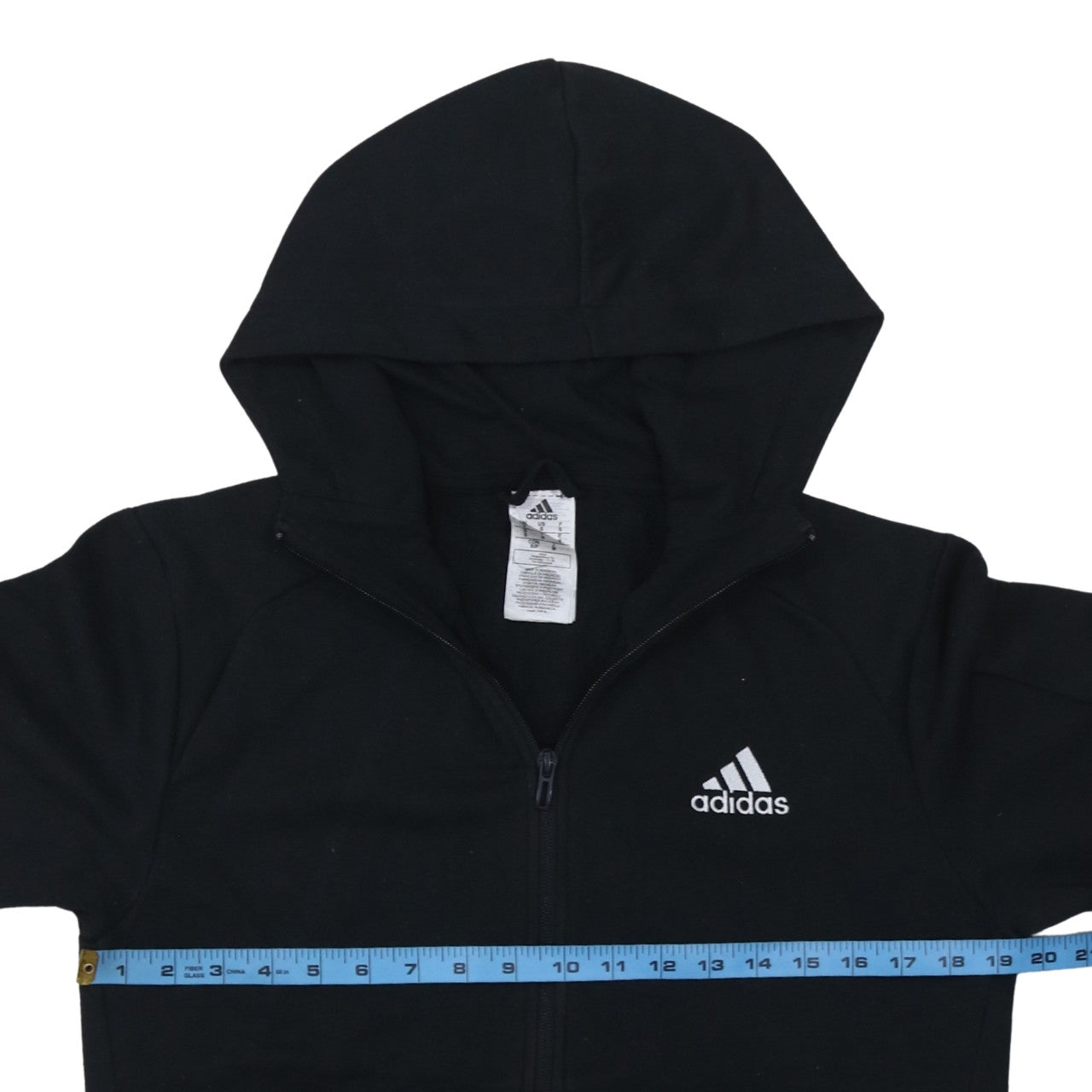 Adidas Men's Black Full Zip Hoodie Size S Sportswear