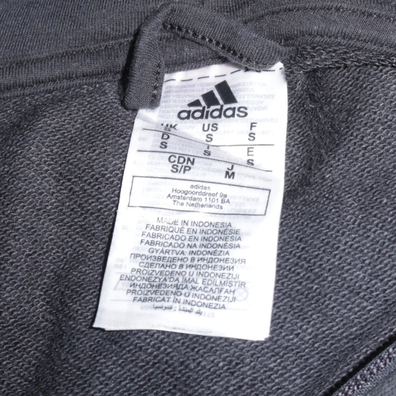 Adidas Men's Black Full Zip Hoodie Size S Sportswear