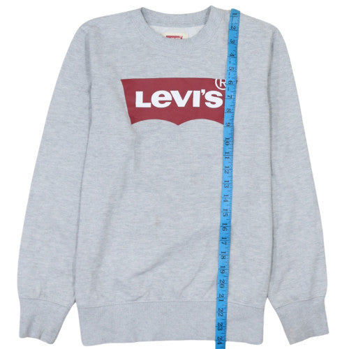 Levi's Boys Grey Sweatshirt 16 Years Crew Neck Logo Pullover