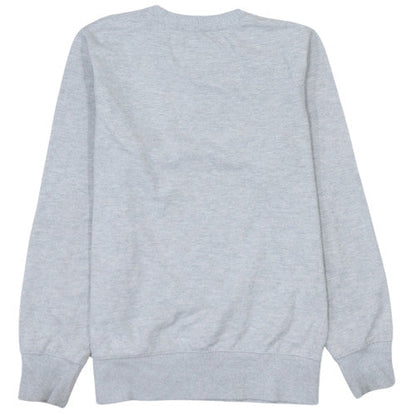 Brand and care label for Levi's boys’ grey sweatshirt 16 years crew neck logo pullover