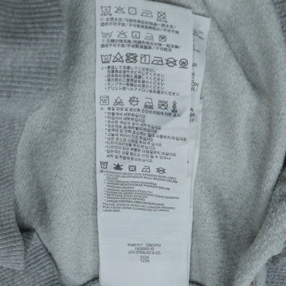 Additional view of Levi's boys’ grey sweatshirt 16 years crew neck logo pullover