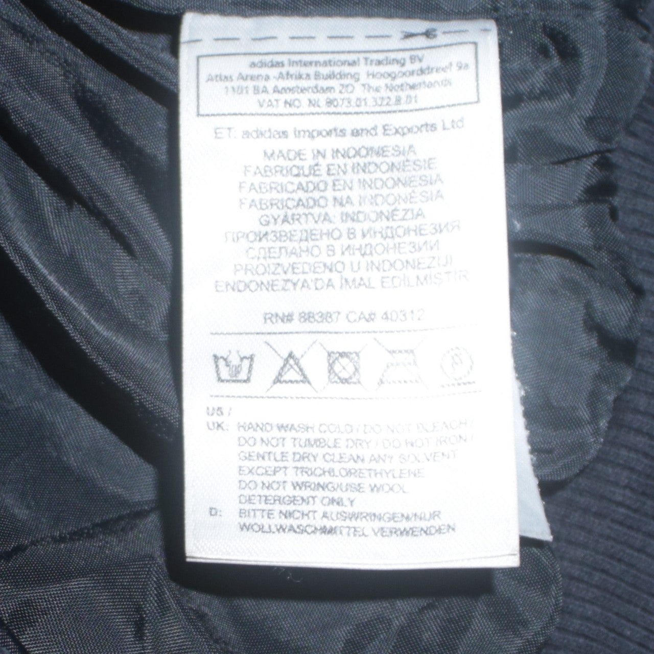 Adidas Womens Black Faux Fur Hooded Quilted Bomber Jacket Size 8