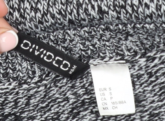 H&M Divided Women's Grey Knit Crew Neck Jumper Size 8