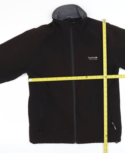 Regatta Men’s Black Softshell Jacket S 38in Windproof Water Resistant