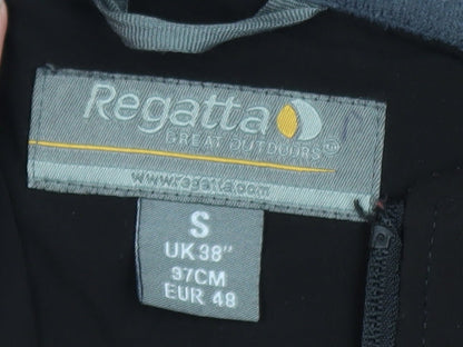 Regatta Men’s Black Softshell Jacket S 38in Windproof Water Resistant