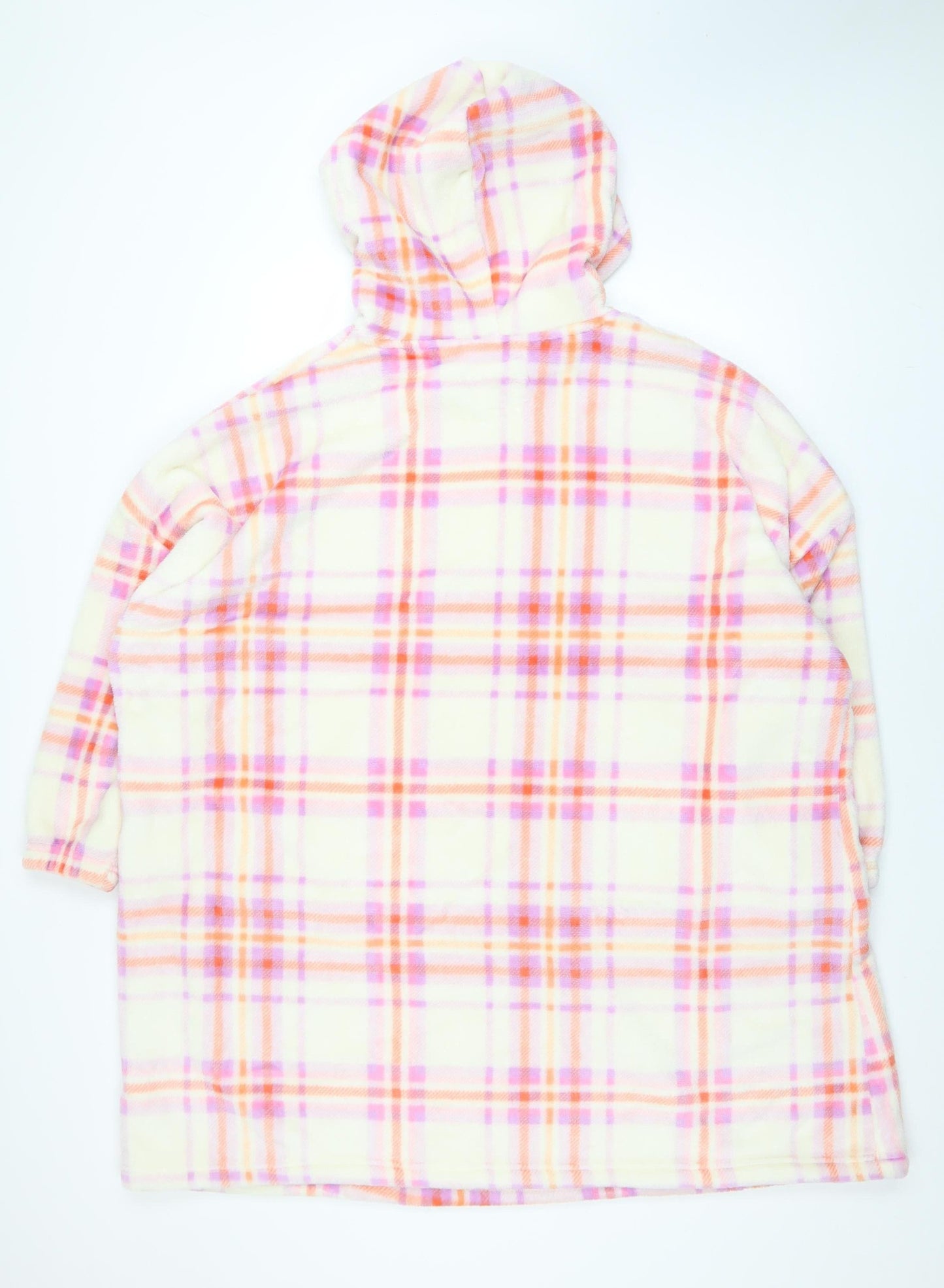 Marks and Spencer Womens Multicoloured Fleece Hooded Nightshirt One Size