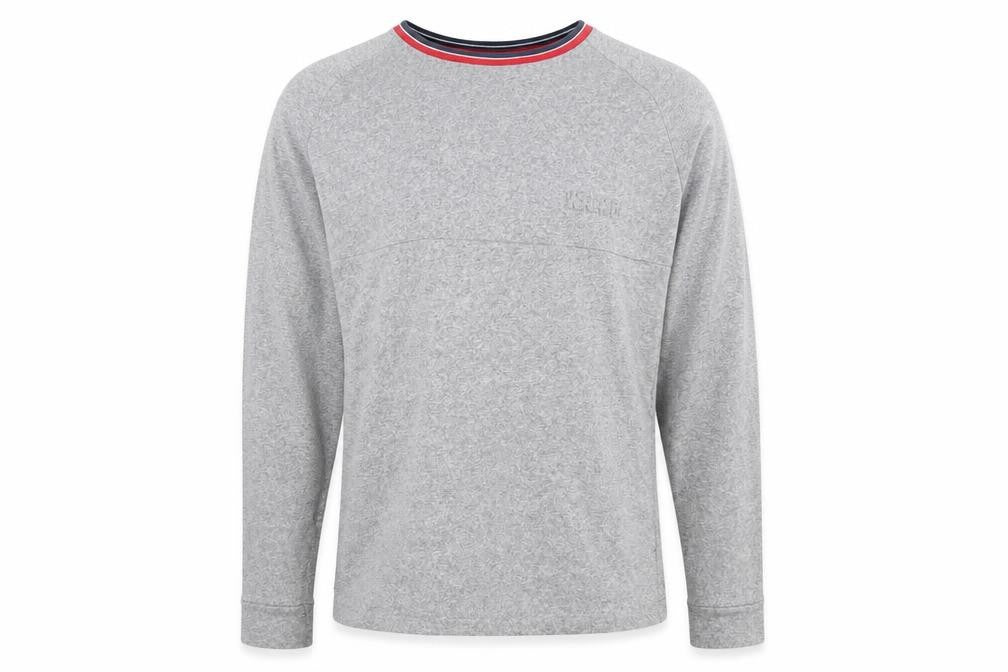 LFC Men's Grey XL Crew Neck Cotton Blend Pullover Jumper