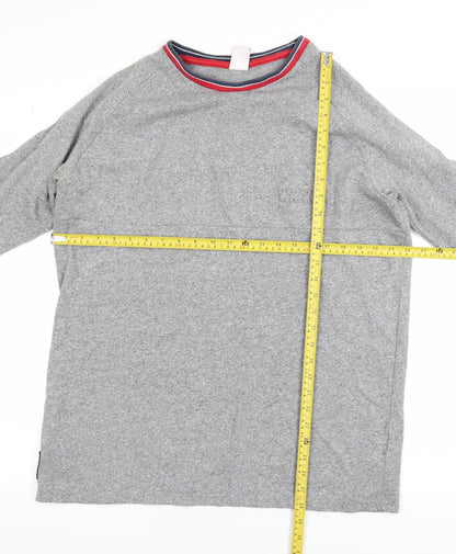 Back view of LFC Men's Grey XL Crew Neck Cotton Blend jumper