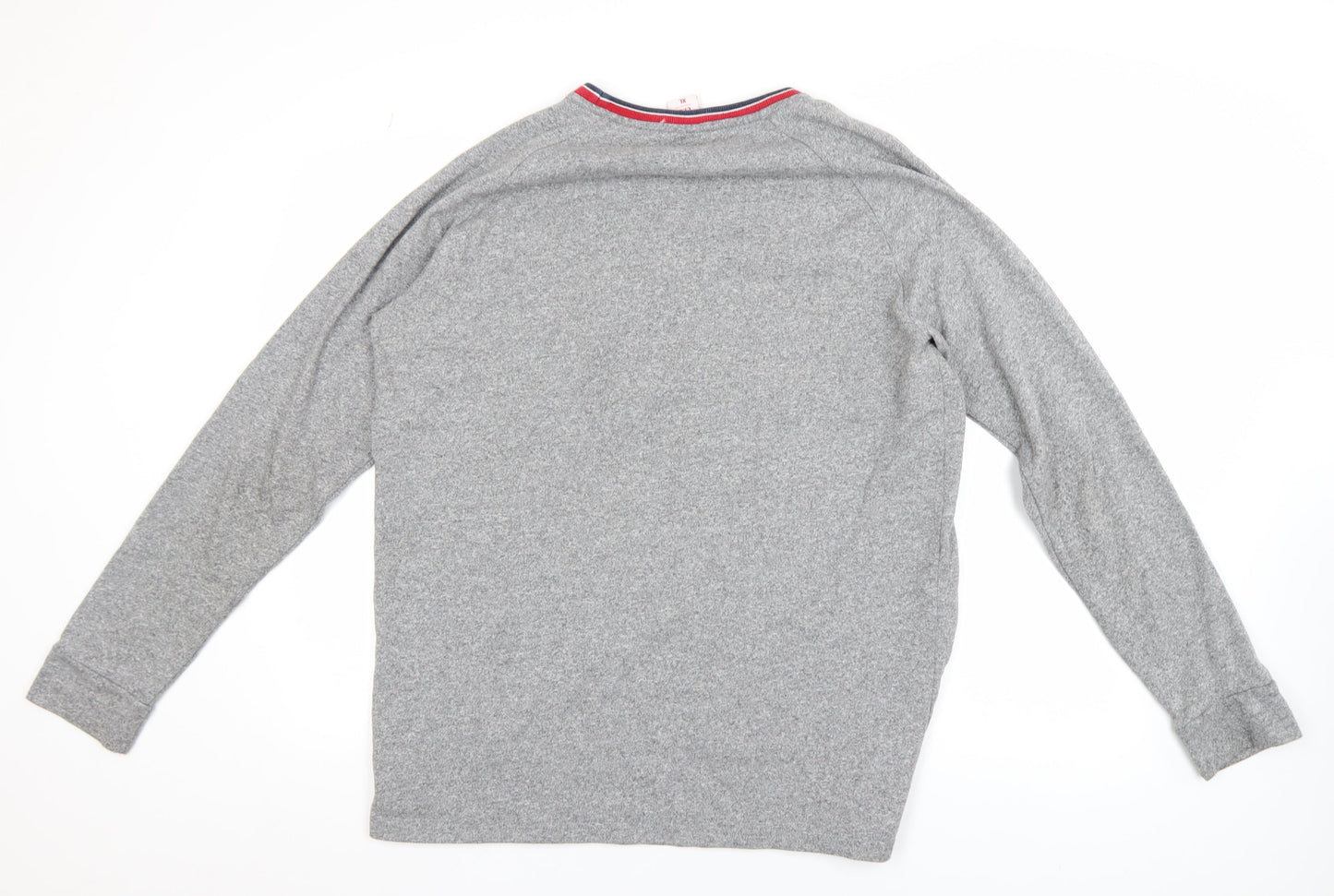 LFC Men's Grey XL Crew Neck Cotton Blend Pullover Jumper