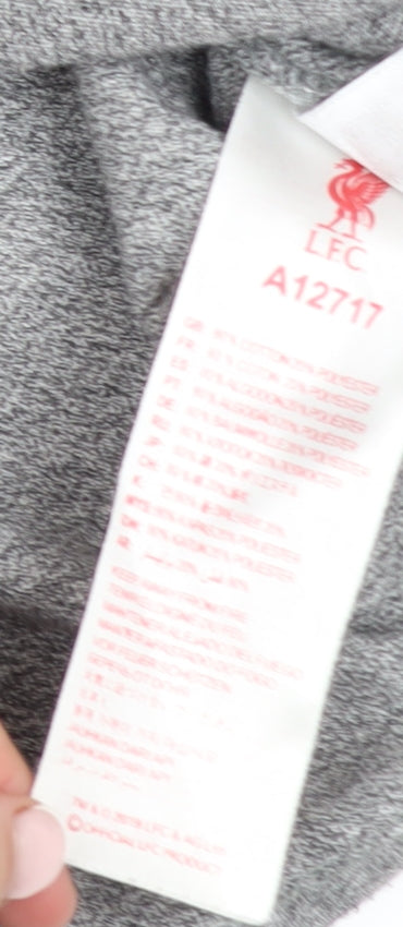 Brand and care label for LFC Men's Grey XL Crew Neck Cotton Blend jumper