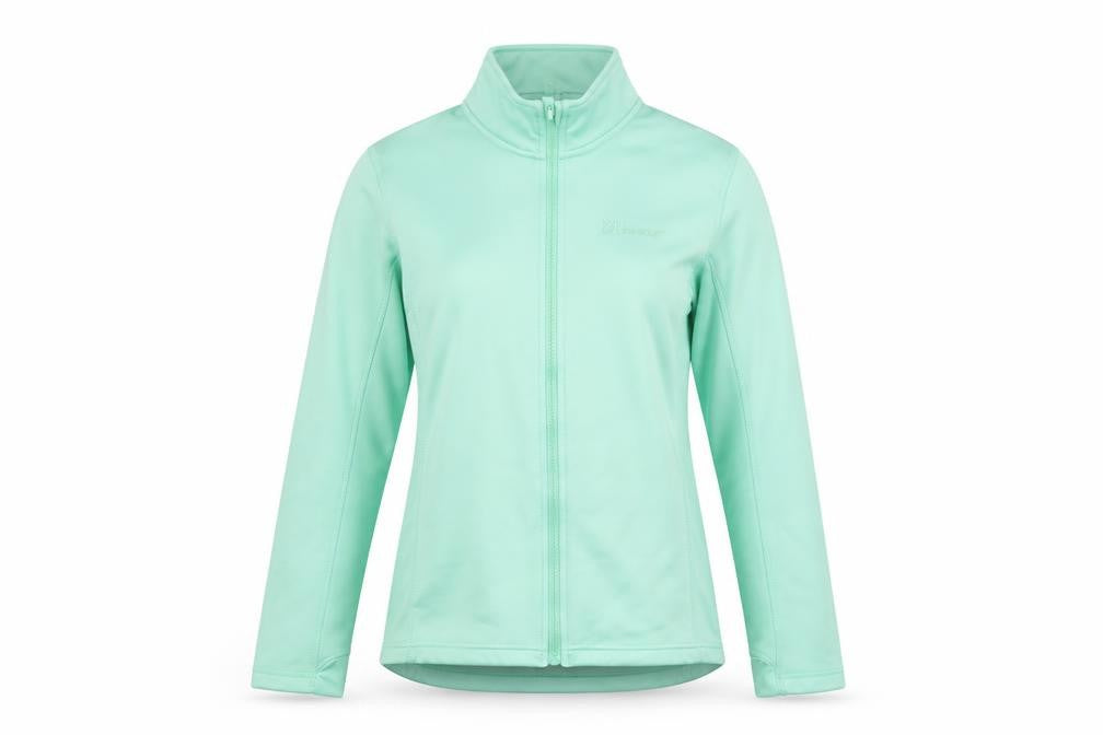 The Edge Women’s Green Soft Shell Jacket Size 14 Full Zip Lightweight