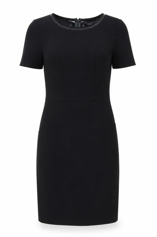 Next Women Black Size 12 Sheath Dress Short Sleeve Workwear
