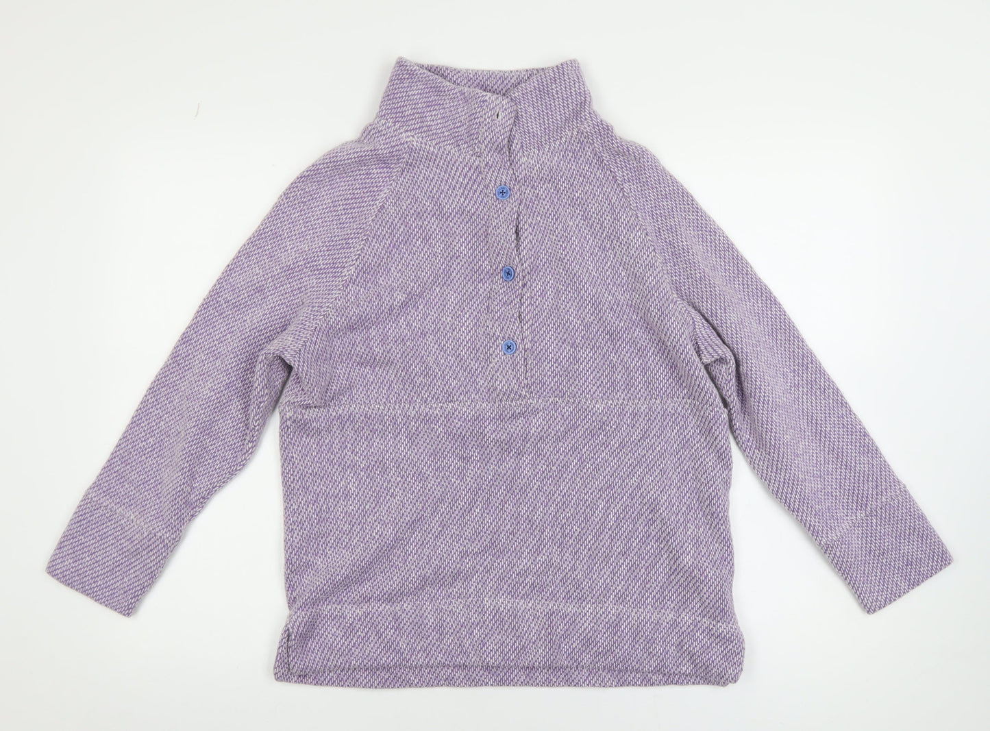 Bella di Notte Women’s Purple Henley Knit Jumper Size 10