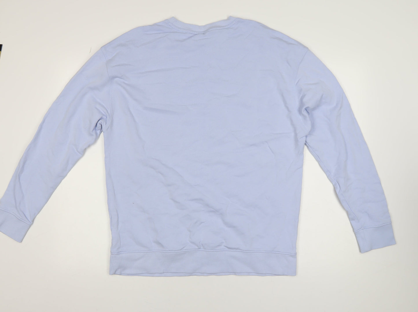 Marks and Spencer Women Blue Relax & Unwind Cotton Crew Neck Sweatshirt Size L