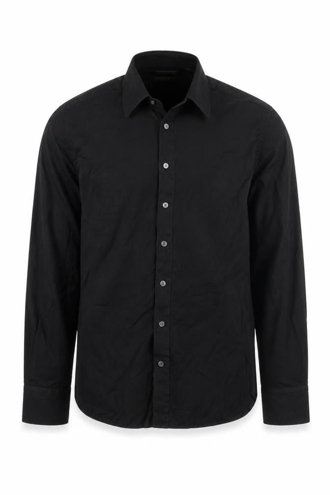 Ted Baker Men's Black Slim Fit Long Sleeve Button-Up Shirt Size 17