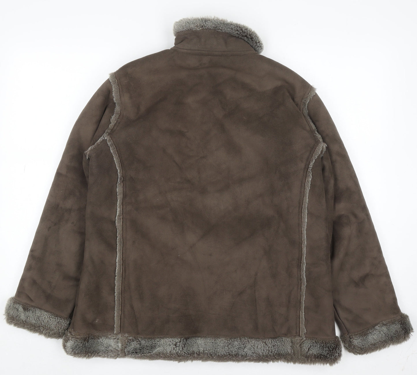 Peter Storm Women's Brown Lined Fleece Jacket Size 14