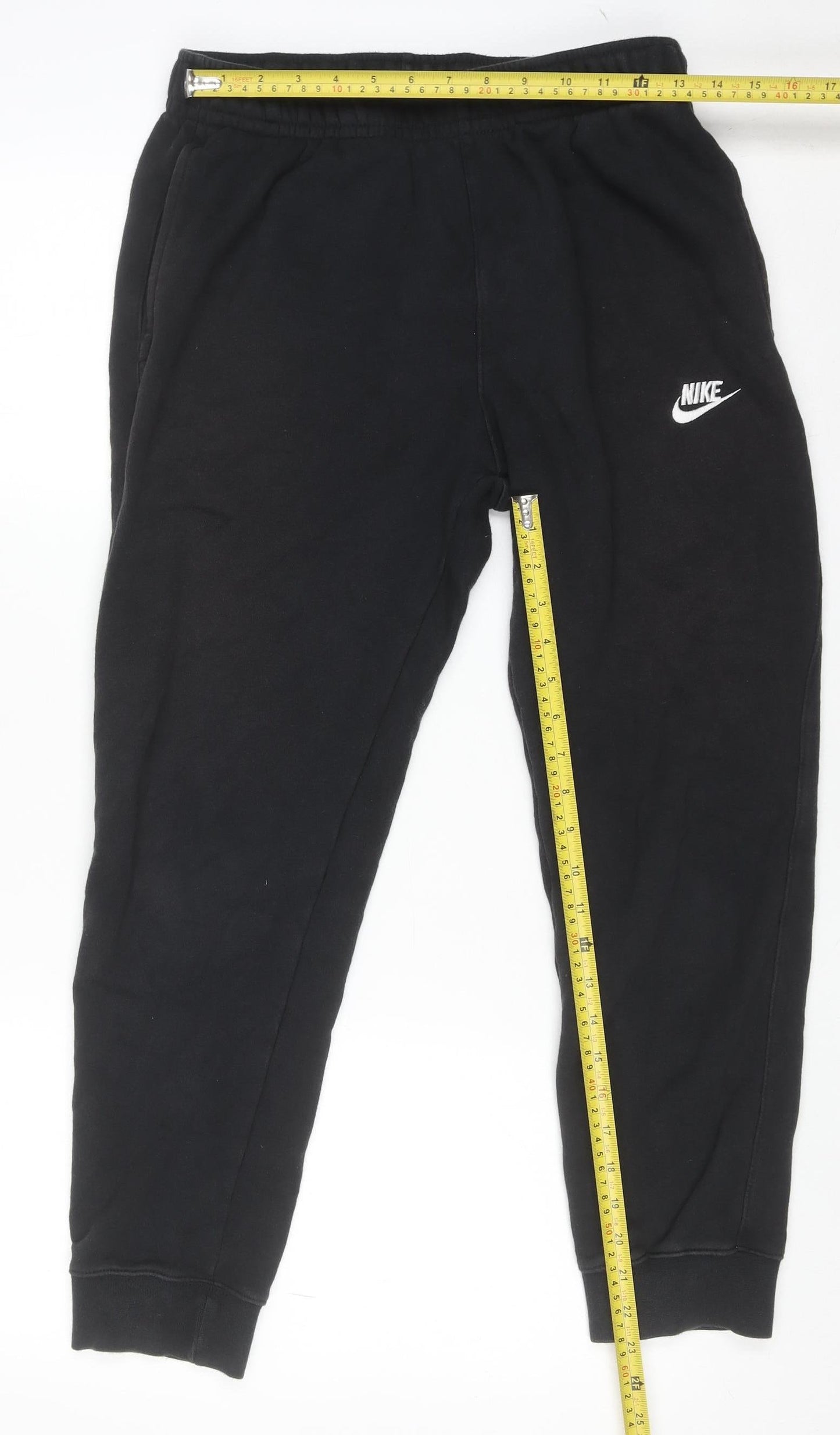 Nike Men's Black M Jogger Sweatpants Cotton Blend Elastic Waist Activewear