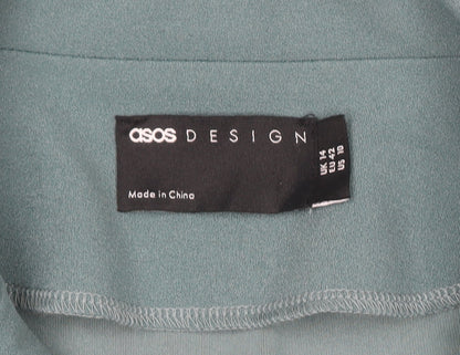 Additional view of ASOS DESIGN Women's Green Blazer Jacket UK14 Regular Fit Single-Breasted