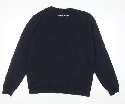 Tommy Sport Men's Blue Crew Neck Pullover Jumper M