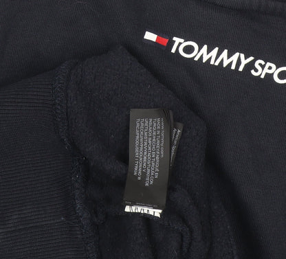Tommy Sport Men's Blue Crew Neck Pullover Jumper M