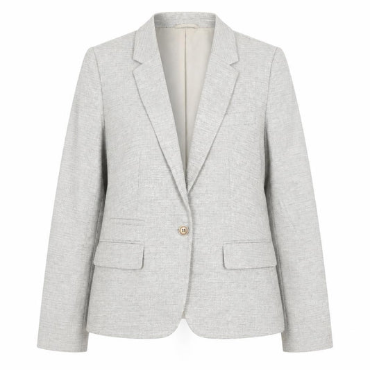 Next Women Beige Tailoring Blazer Size 12 Classic Workwear Style