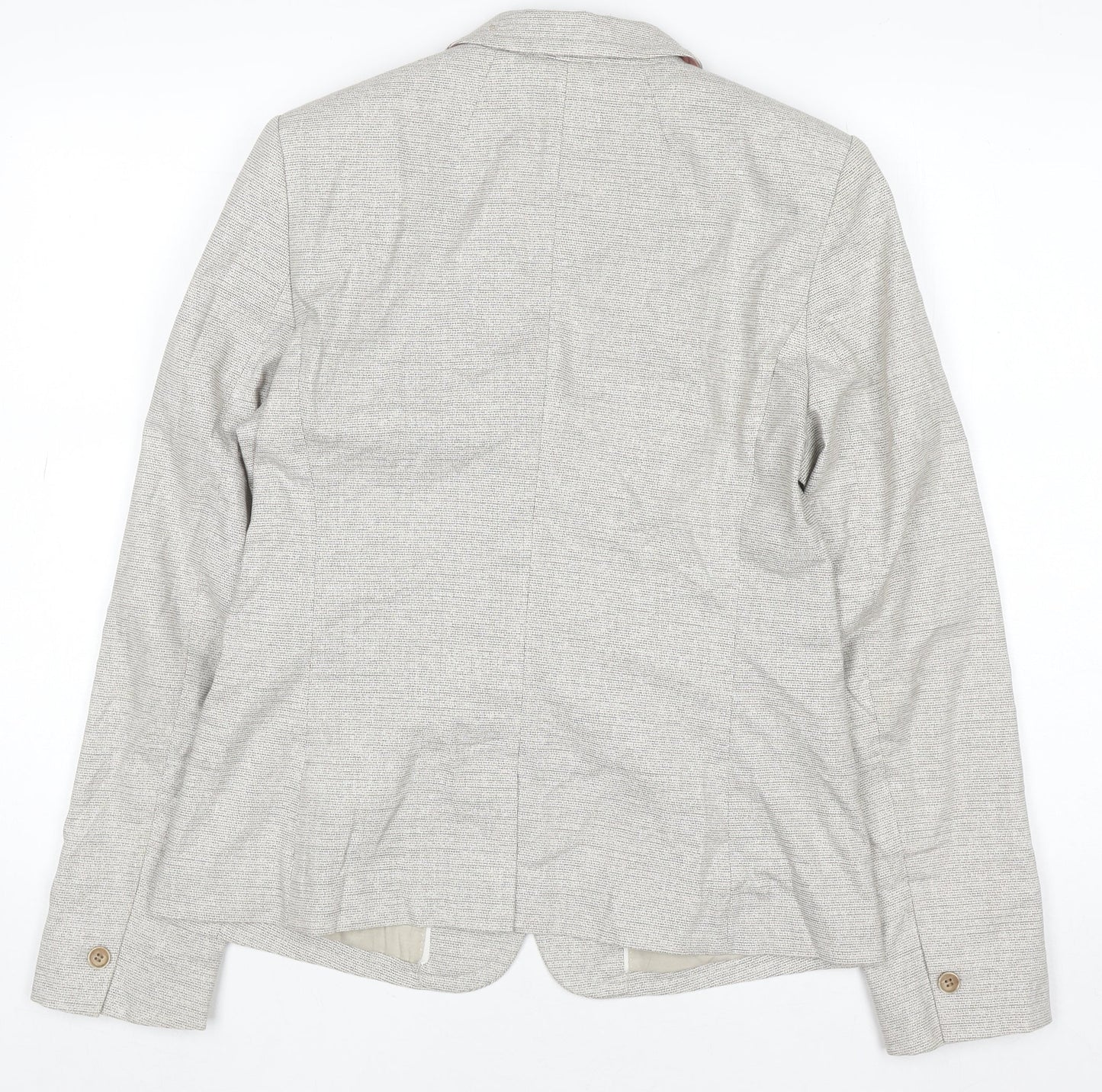 Next Women Beige Tailoring Blazer Size 12 Classic Workwear Style