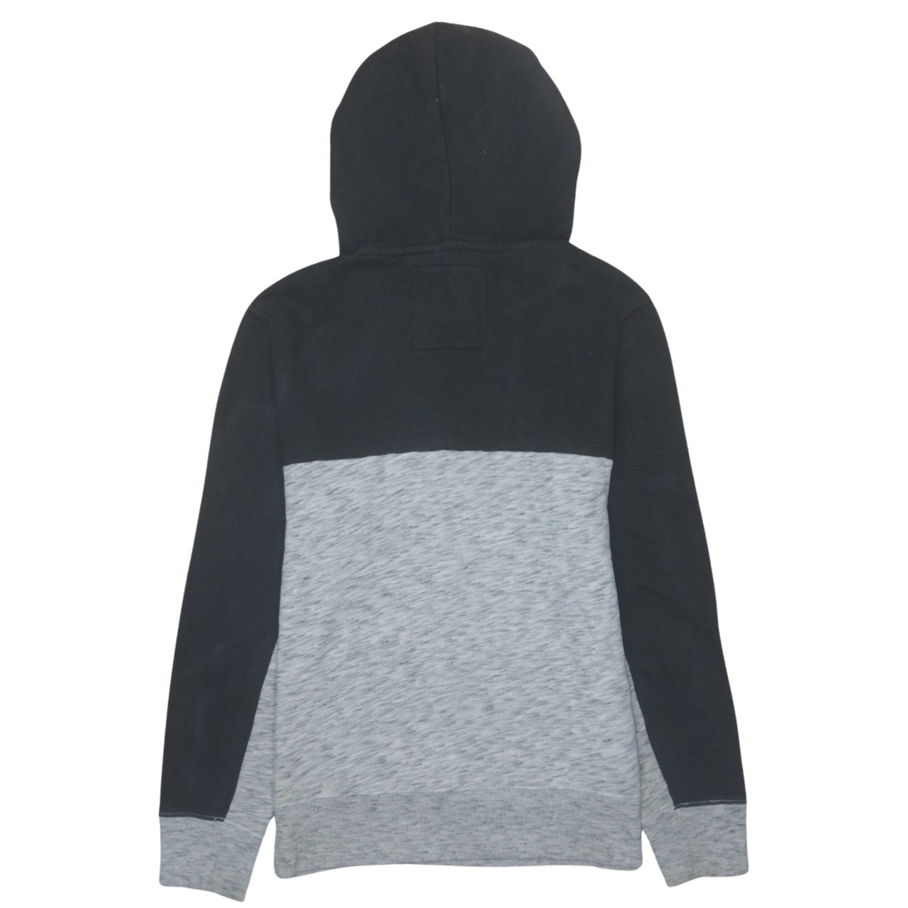 Hollister Men’s Black Grey Pullover Hoodie XS Fleece Logo Sweatshirt