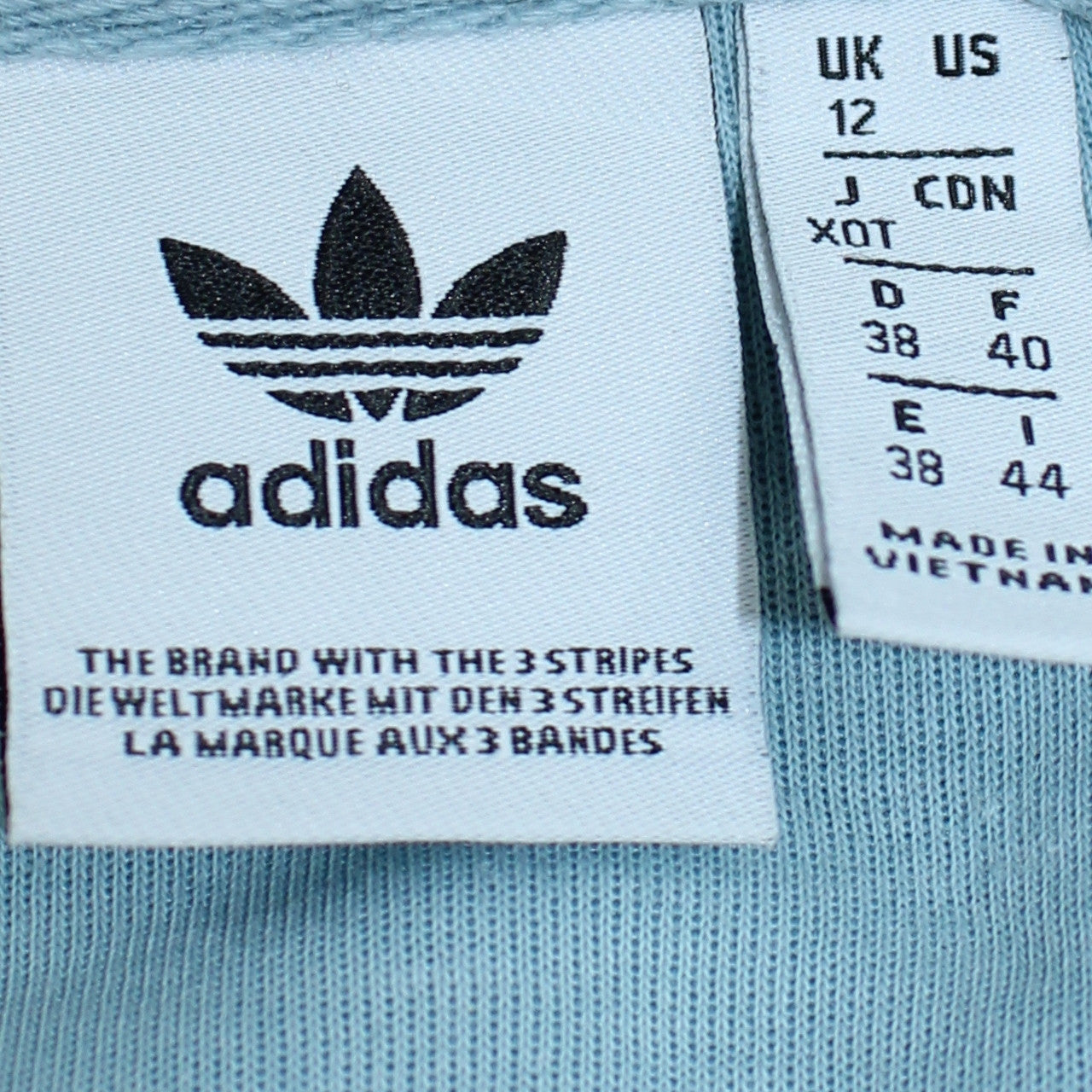Adidas Women's Blue Crew Neck Pullover Sweatshirt Size 12