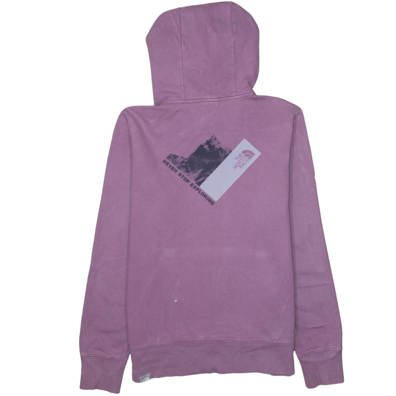 The North Face Womens Purple Pullover Hoodie Medium Cotton Casual