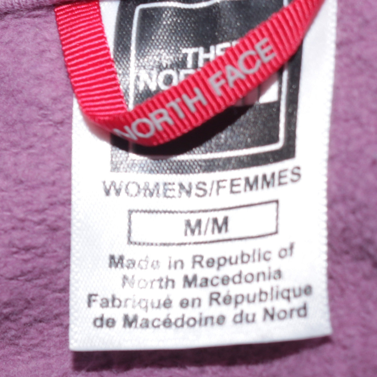 The North Face Womens Purple Pullover Hoodie Medium Cotton Casual