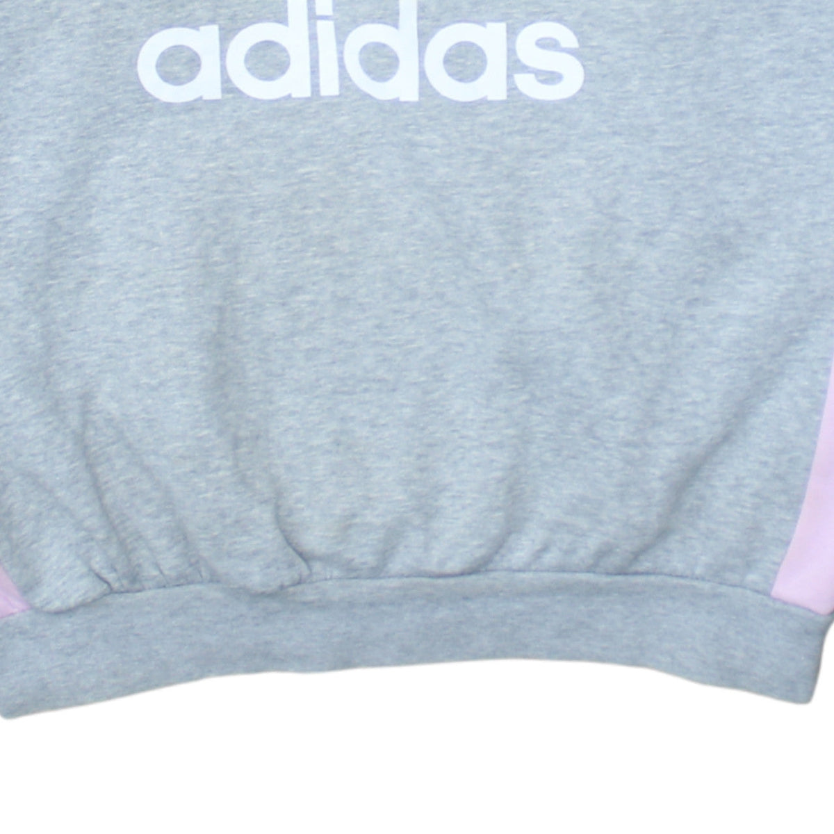 Adidas Girls Grey Pink Crew Neck Sweatshirt 13-14 Years Pullover Fleece