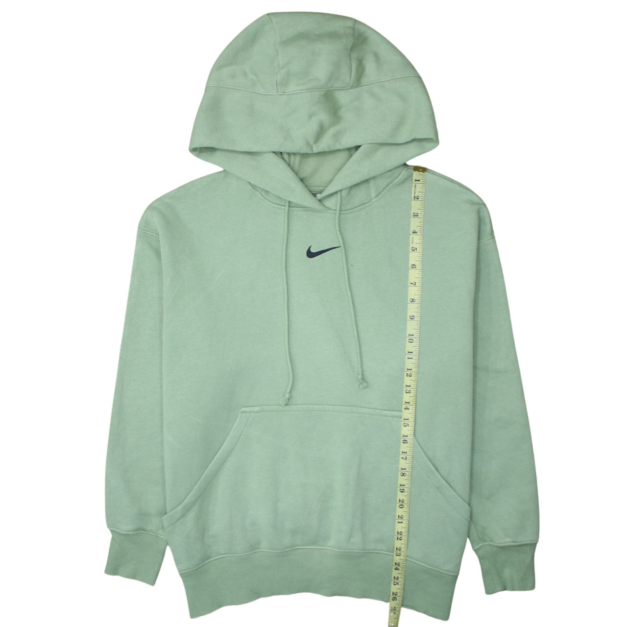 Nike Men's Green Pullover Hoodie Small Logo Fleece Sweatshirt