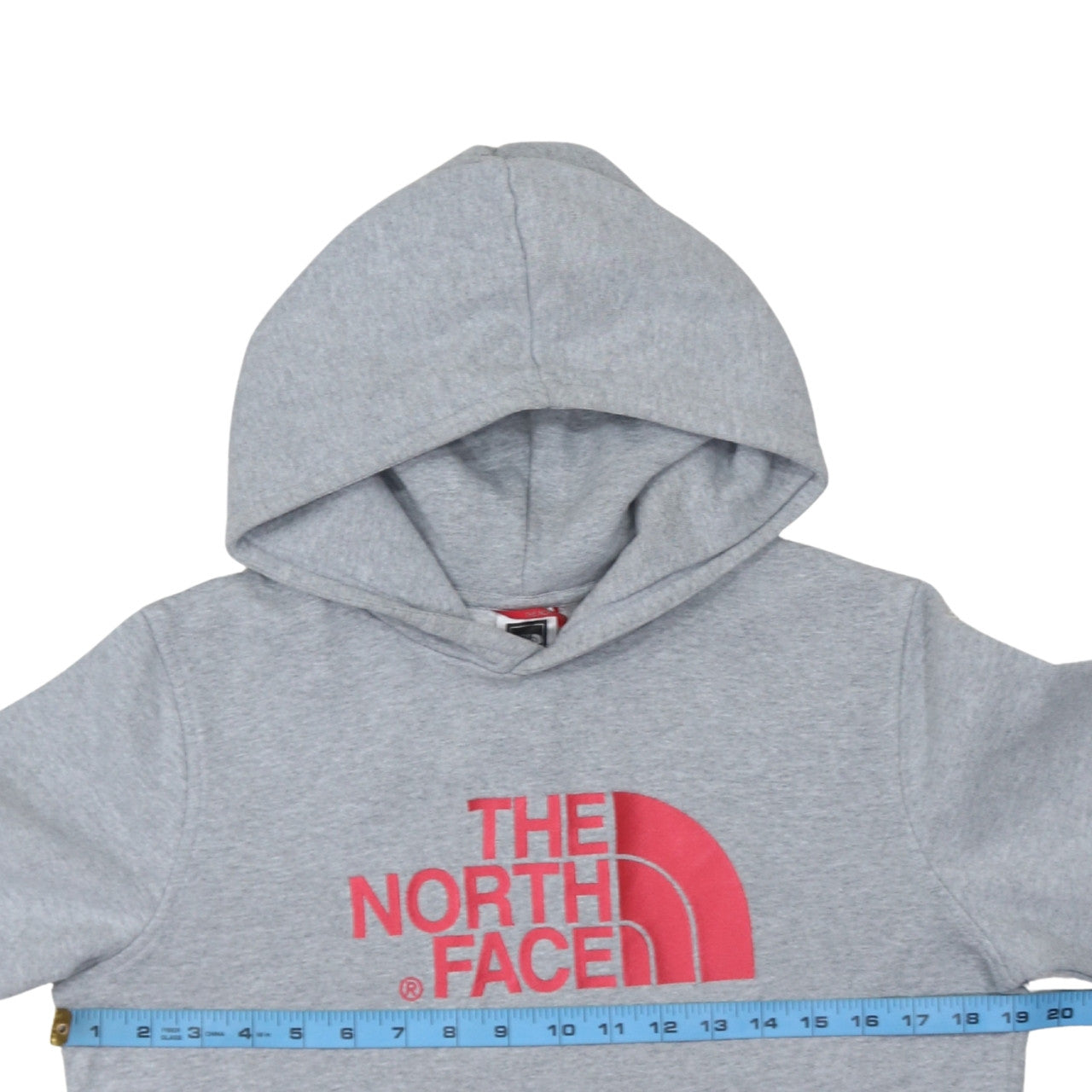 The North Face Girls Grey XL Logo Pullover Hoodie Sweatshirt