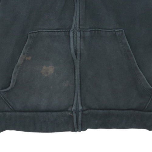 Puma Womens Black Full Zip Hoodie Size XL Logo Casual Sweatshirt