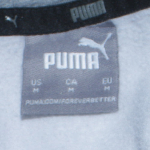 Puma Mens Grey Hoodie Medium Pullover Classic Logo Sweatshirt